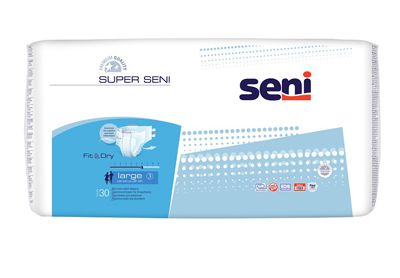 Белла CARE PRODUCTS `Seni super` classic L (3) diapers for adults N30